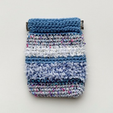 手作編織包/編織小包/零錢包/收納包