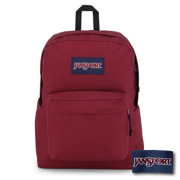 JANSPORT SUPERBREAK PLUS 校園系列後背包 -酒棕紅