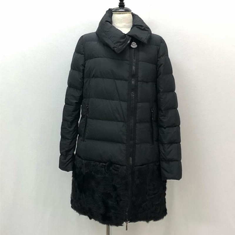 MONCLER モンクレール ダウンジャケット GERBILLE GIUBBOTTO GERBILLE COAT RN116347 山羊ファー  ブラック 1 | LINEブランドカタログ