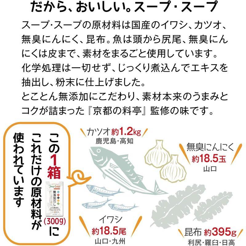 天然素材の 無添加 だし スープ・スープ 300g 分包タイプ アレルギー28品目不使用 Soup・Soup