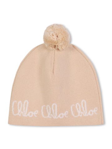 chloé hat with logo