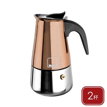 《ibili》不鏽鋼摩卡壺-香檳金2杯-- 濃縮咖啡 摩卡咖啡壺