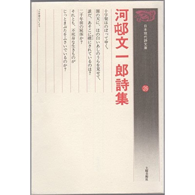 河邨文一郎詩集 (日本現代詩文庫)