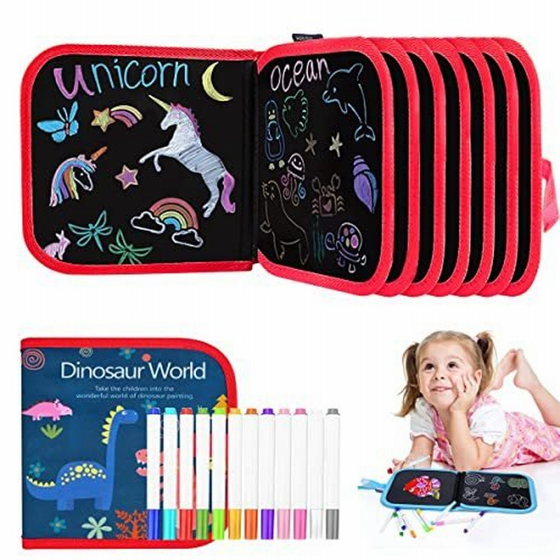 おえかき お絵かきボード 落書き お絵かき冊子 お絵かきセット 14ページ 水溶性色ペン 12本付け 両面機能 水で消し ポータブル 落書き 繰り返し 通販 Lineポイント最大0 5 Get Lineショッピング