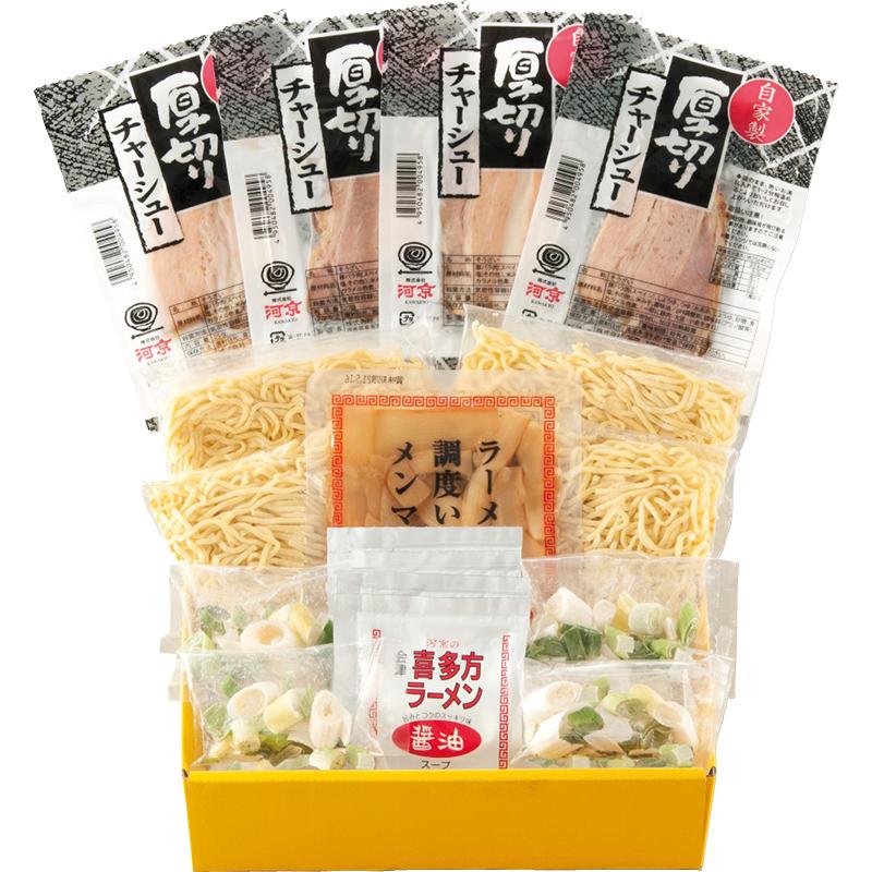 お歳暮 冬ギフト 河京 喜多方ラーメンこだわり具材ギフト KG-619 送料無料