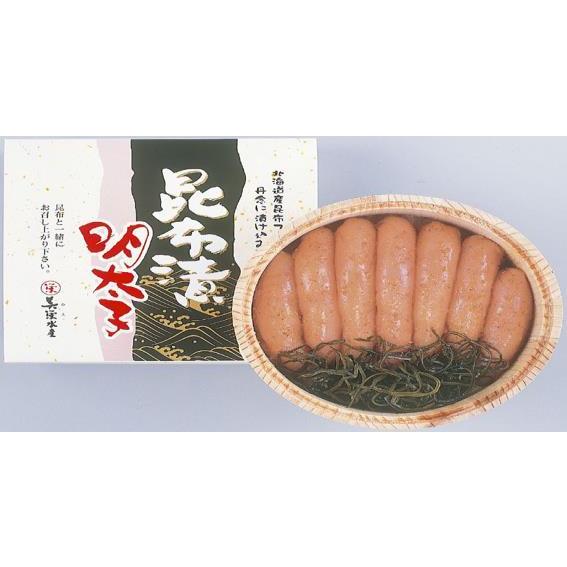 昆布漬 辛子明太子(無着色)400g 木樽入り