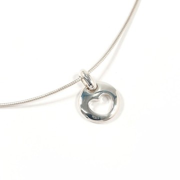 【日本直郵 中古美品】蒂芙尼 TIFFANY&Co. 項鍊 pierced heart (鏤空心形) 銀 925 古董飾品