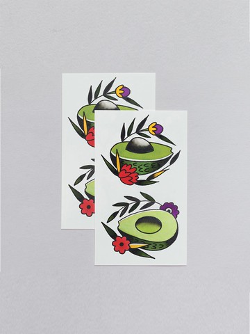 Avocado Pairs Tattoo tattoo sticker
