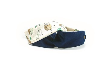 魔法學院 - 綁帶 交叉 寬版 多用 髮帶 手作