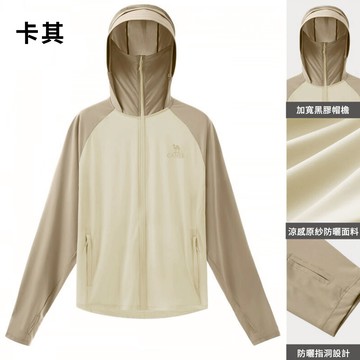 🎉限時出清６折🎉中大尺碼 外套 拼色錦綸冰感絲黑色大帽簷防曬外套【051766】JUN19｜6色  19LADY〔現貨〕《不適用折價券與會員折扣》《售出不退換》