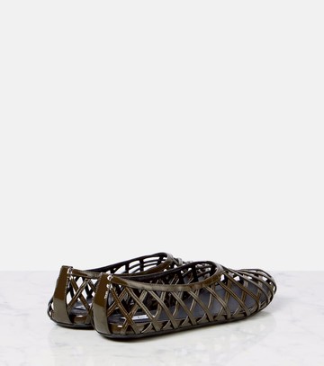 Alaïa Cage leather ballet flats