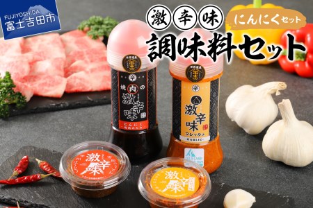 ガツンとガーリック! 激辛味・調味料セット 焼肉のたれ ドレッシング 辛味２種