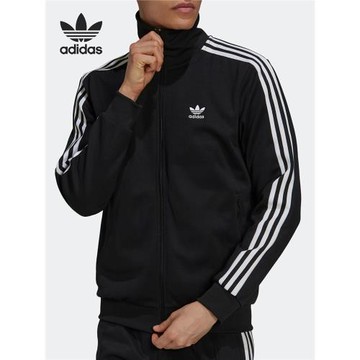 Adidas/阿迪達斯官方正品三葉草男子舒適立領休閑運動外套 H09112