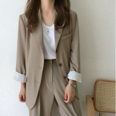 人気沸騰 レディース パンツスーツ フォーマル ボーイフレン ゆったり 大人かわいい レディース ジャケットスーツ スーツ レディース セットアップ パンツスーツ Greenbaummonuments Com