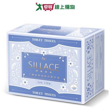 春風三層厚手頂級絲柔抽取式衛生紙120抽x24包【愛買】