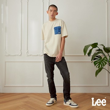 Lee 男款 709 修身低腰小直筒牛仔褲 黑色｜Modern