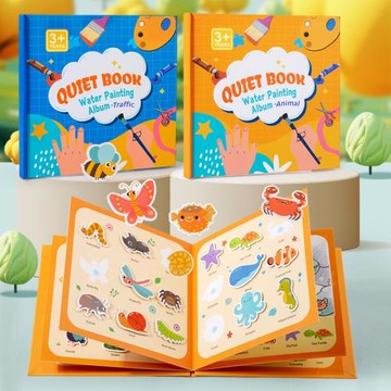 神奇水畫本清水繪畫涂鴉男女孩幼兒童益智安靜粘貼撕拉書寶寶禮物