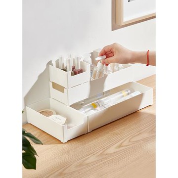 鏡柜收納盒化妝品面膜零食雜物大容量抽屜整理盒廚房櫥柜調味料