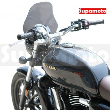 -Supamoto- 通用擋風鏡—A (風鏡/復古/整流罩/圓燈/大燈/街車/檔車/CB350/機車改裝)
