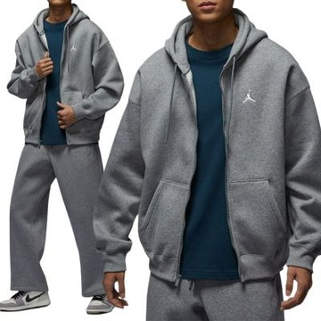 Nike As M J Brk Ovs Fz Hd 外套 男款 灰色 寬鬆 刷毛 連帽 運動 休閒 IB7232-091