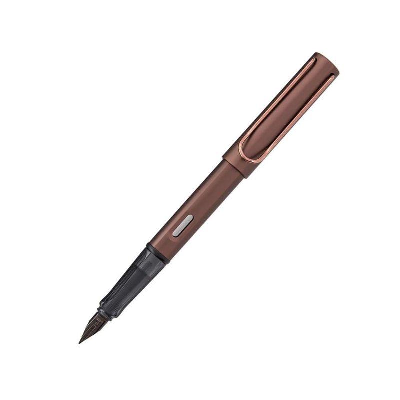 LAMY ラミー 万年筆 F 細字 ルクス マロン L90-F 両用式 正規輸入品