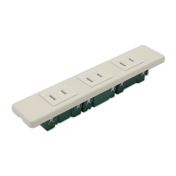 【朝日電工】 PN-3R 國際牌省空間組合三暗插座組