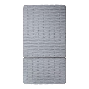 E-home 摺好睡冰晶紗涼感透氣三折床墊3.5尺-灰色灰色