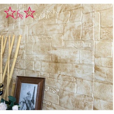 完璧 3d立体レンガ模様壁紙 背景壁 34x34cm 50枚 A139 防水 カビ防止 汚い防止 壁紙 クロス