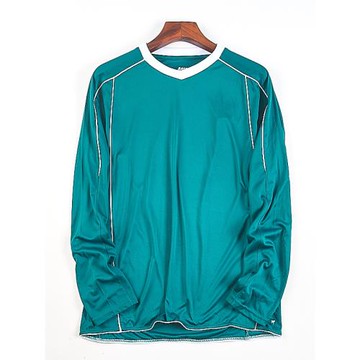 外貿V領速干透氣長袖T恤男女5.27H82586運動健身休閑撞色寬松上衣