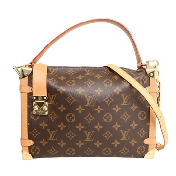 LOUIS VUITTON LV 路易威登 Side Trunk GM 兩用包 棕色 原花帆布 【二手名牌BRAND OFF】