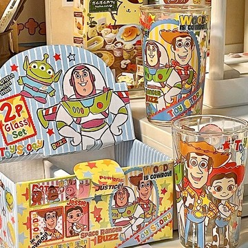 卡通總動員情侶禮盒水杯