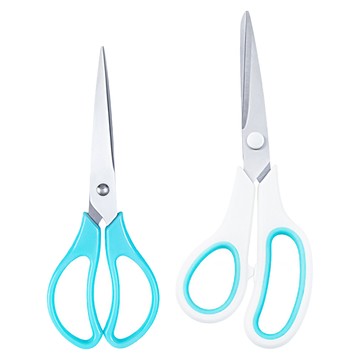 Tamsaa 辦公用剪刀 2種 x 2入 套組  1組  白色  藍色