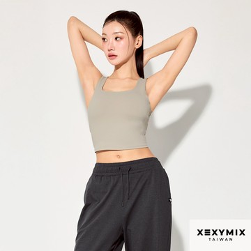 XEXYMIX 柔軟方領V字肩帶背心上衣 XWFBR04H2 共5色 彈力 快乾 透氣 排汗 運動背心 BR04H2