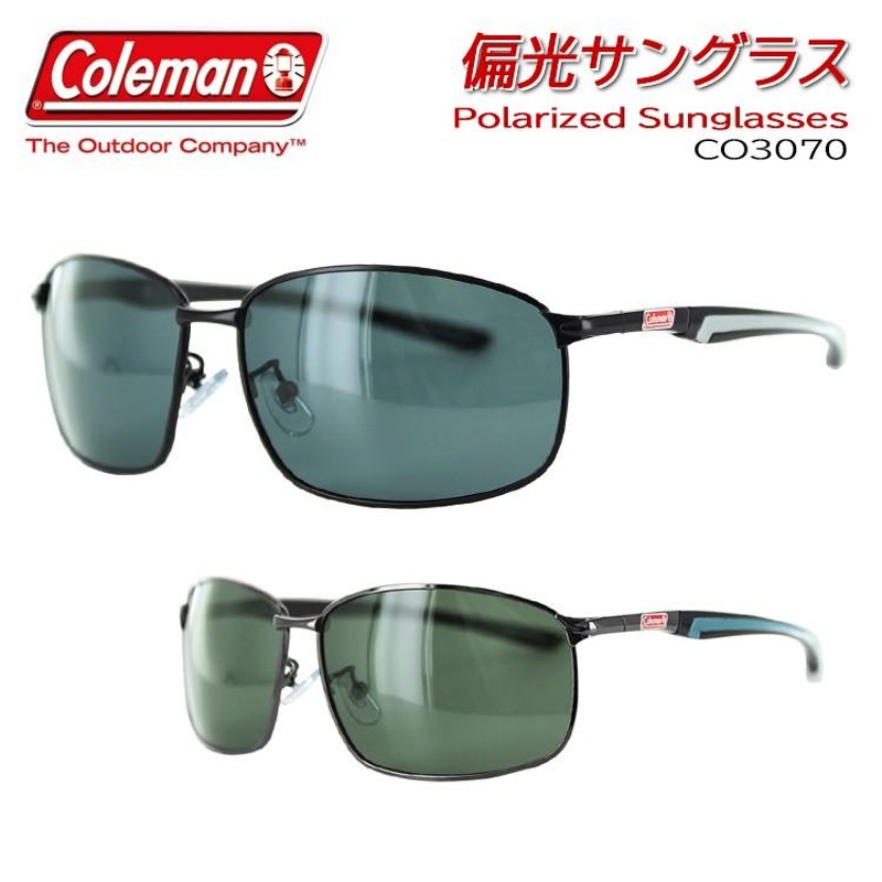 偏光サングラス メンズ コールマン COLEMAN CO3070 メタルフレーム UVカット シャープ かっこいい おしゃれ ドライブ 運転 釣り  紫外線対策 ブランド LINEショッピング