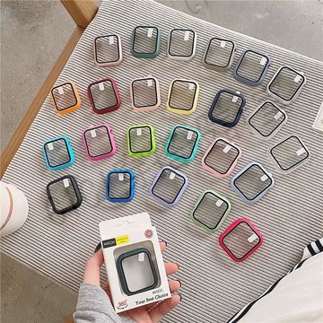 【滿299出貨】適用蘋果手錶保護殼 適用於Apple Watch 保護殼+保護貼一件式設計 38 40 42 44mm【亞德機械五金家居】