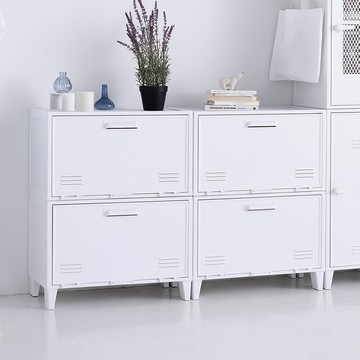 日本天馬 Fits 加寬型可層疊置物收納櫃(附洞洞板)-DIY-多色可選