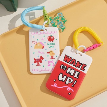 游樂園系列插畫卡套 happy小掛件 工牌套