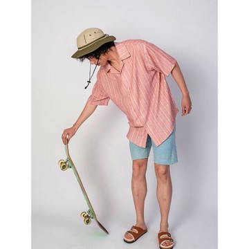 出差夏威夷23ss波西米亞狂想曲夏季復古街頭襯衫短袖透氣小眾設計