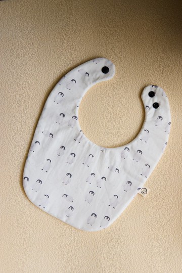 可愛企鵝 圍兜 口水巾 新生兒禮物