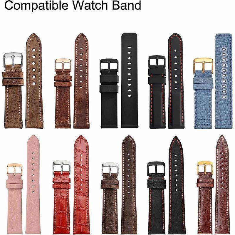 WOCCI 腕時計バンド交換用クラスプ16mm ステンレス鋼製