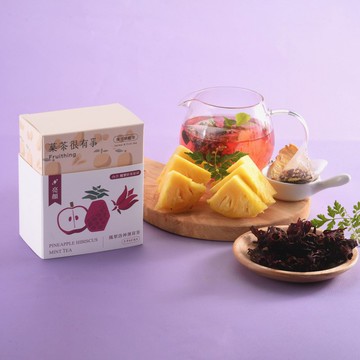 亮顏紅潤【菓茶很有事】鳳梨洛神薄荷茶 5入/無咖啡因/漢方養生茶