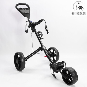 免運 廠家高爾夫手推車 三輪球包手拉車 可折疊收納高爾夫球包車 SFY-AL-1010 快速出貨 公司貨