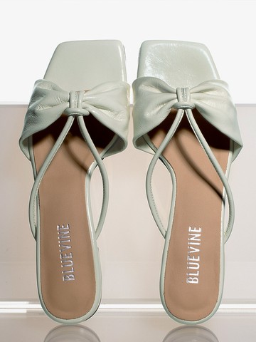 Teri Slide Mules - Mint