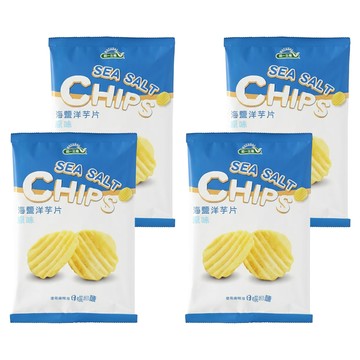 統一生機 海鹽洋芋片 原味  50g  4包