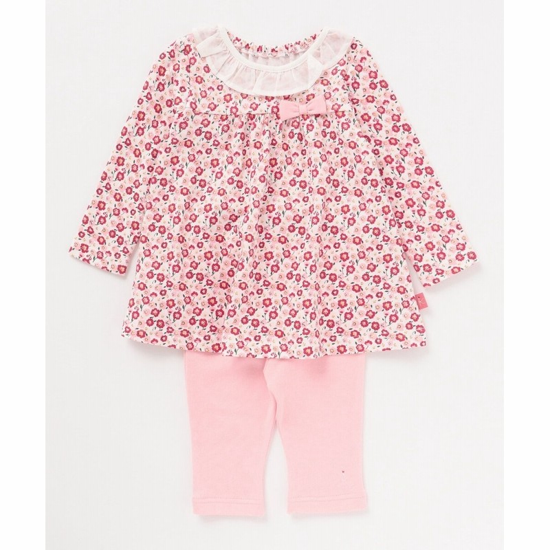 オンワード 組曲 Kids マタニティ ベビー 80 90cm ボタニカルフラワーワンピース スパッツ 2点set レッド 80 キッズ 送料無料 通販 Lineポイント最大1 0 Get Lineショッピング