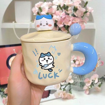 【臺灣-出貨】喜茶chiikawa聯名杯子小八烏薩奇可愛吉伊桌喝水杯牛奶陶瓷馬克杯