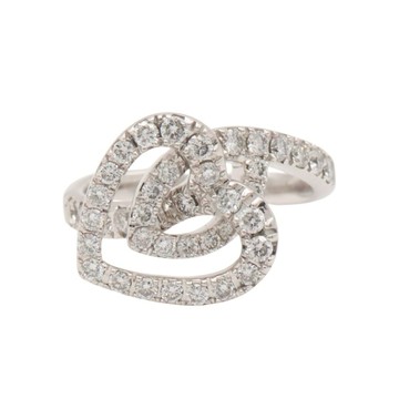 JEWELRY 無品牌珠寶 18K白金 鑽石 戒指 【二手名牌BRAND OFF】