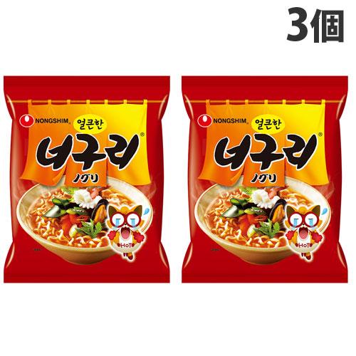 農心ジャパン ノグリラーメン 袋麺 120g×3袋 辛麺 即席 手軽 袋タイプ 海鮮 太麺 ノグリ 海鮮スープ