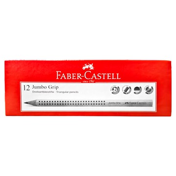 FABER-CASTELL 輝柏 JUMBO 好點子握得住鉛筆 B  灰色  12支