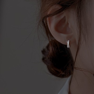 銀奧925純銀圈圈耳環女夏季圓圈小耳扣新款潮耳圈ins貝殼耳釘